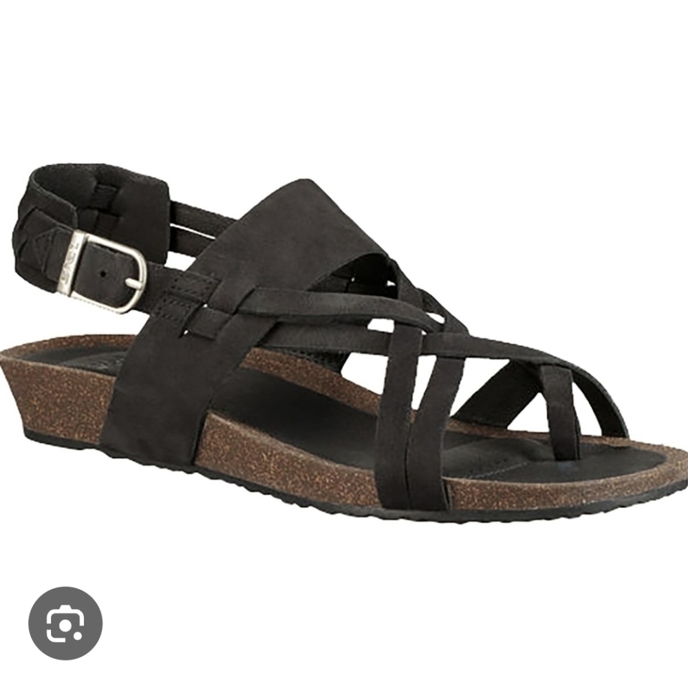 Teva Ysidro Extension Women's Black Strappy Sandals Size 8